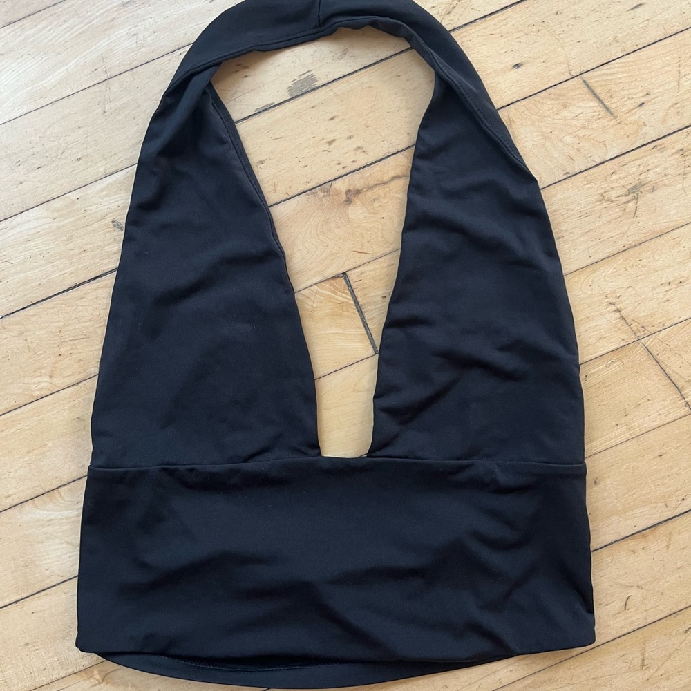 SHEIN Black Halter Tank Top